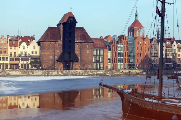Guindaste Histórico Gdansk Gdansk Pomerânia Polónia — Fotografia de Stock