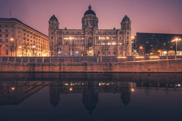 Haven Van Liverpool Gebouw Liverpool Noord West Engeland — Stockfoto