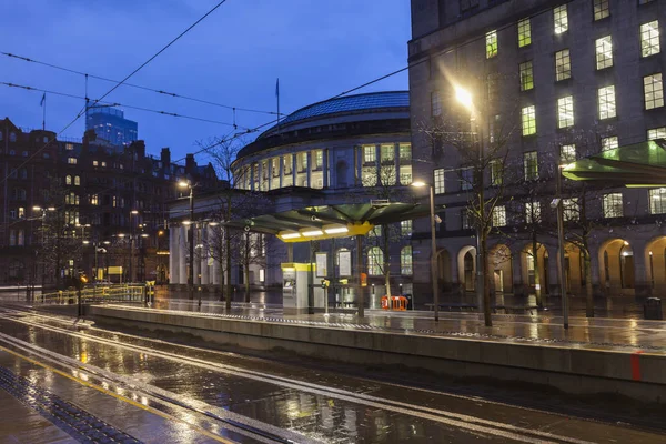 Biblioteka Centralna Manchester Manchester Północno Zachodnia Anglia Wielka Brytania — Zdjęcie stockowe