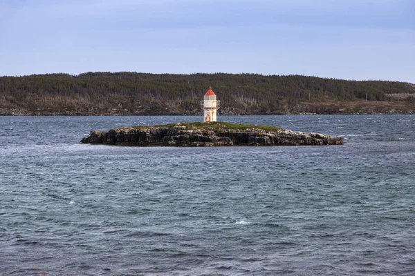 Faro Manuel Island Terranova Terranova Labrador Canada — Foto Stock