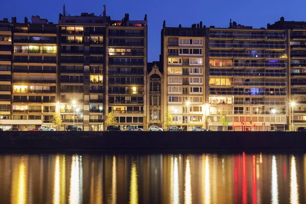 Blick Auf Den Fluss Maas Abend Lügen Wallonien Belgien — Stockfoto