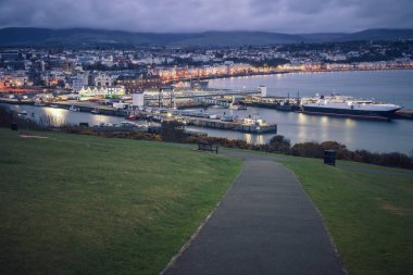Douglas Isle of Man Douglas, Man Adası Panoraması.