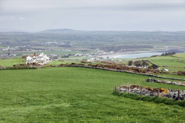 Cregneash alan panorama - Isle of Man Man Adası.