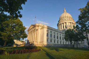 Madison'daki Wisconsin State Capitol binası. Madison, Wisconsin, ABD.