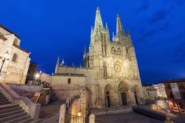 Burgos Katedrali Plaza San Fernando Üzerinde Burgos Kastilya Leon Spanya — Stok fotoğraf