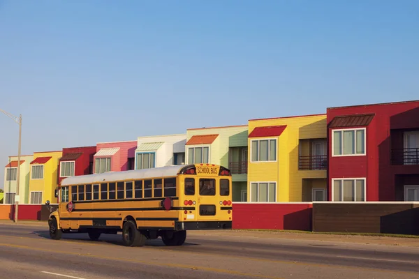 Appartements Colorés Près Plage Galveston Texas Galveston Texas Usa — Photo