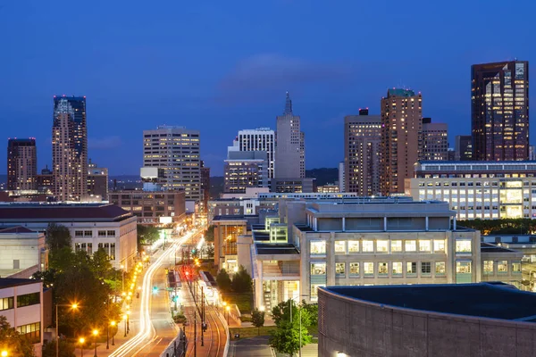 Panorama San Pablo Por Noche Paul Minnesota — Foto de Stock