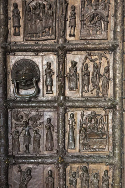 Door Plock Cathedral Door Copy Originals Xii Century Plock Masovia — Stock Photo, Image