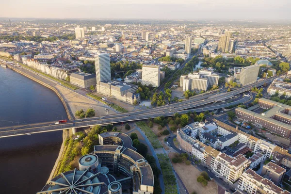 Panorama Dusseldorfu Landtagiem Nadrenii Północnej Westfalii Dusseldorf Nadrenia Północna Westfalia — Zdjęcie stockowe