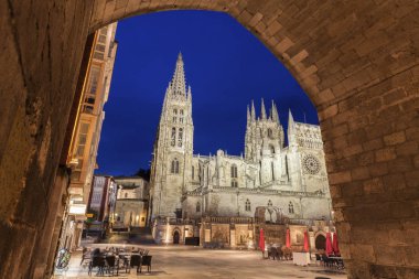 Burgos Cathedral on Plaza de San Fernando. Burgos, Castile and Leon, Spain. clipart