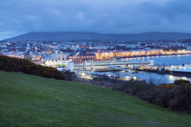 Douglas Isle of Man Douglas, Man Adası Panoraması.