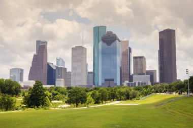 Şehir Houston Panoraması. Houston, Teksas, ABD.