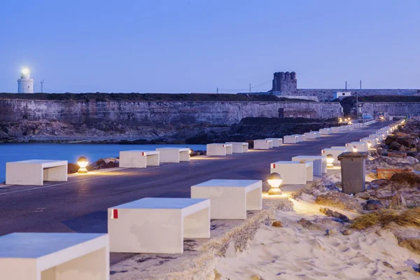 Leuchtturm Auf Der Insel Palomas Tarifa Tarifa Andalusien Spanien — Stockfoto