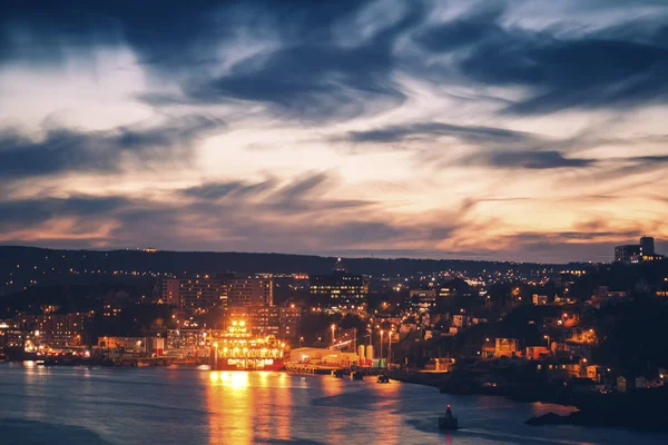 Panorama John Natten John Newfoundland Och Labrador Kanada — Stockfoto