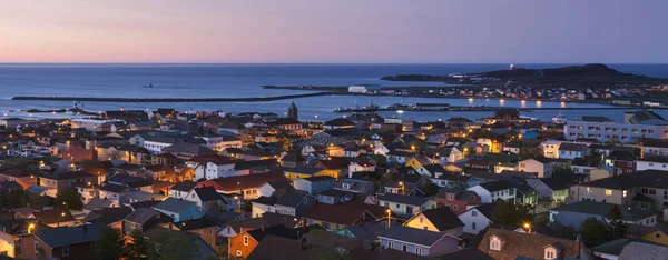 Saint Pierre Panorama Bij Zonsopgang Saint Pierre Saint Pierre Miquelon — Stockfoto