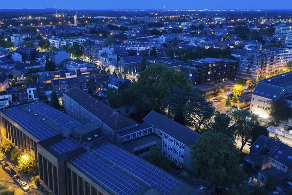 Luftbild Von Hasselt Bei Nacht Hasselt Flämische Region Belgien — Stockfoto
