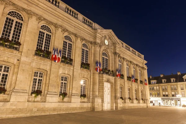 Beauvais Stadshus Natten Beauvais Hauts France Frankrike — Stockfoto