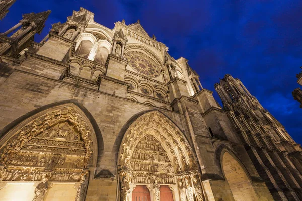 Kathedrale Unserer Herrin Von Reims Reims Grand Est Frankreich — Stockfoto