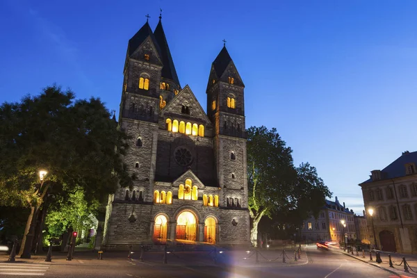 Neue Evangelische Kirche Metz Metz Grand Est Frankreich — Stockfoto