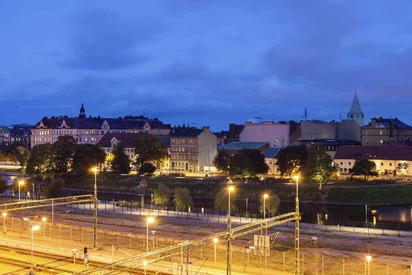 Panorama Malmo Con Estación Central Malmo Scania Suecia —  Fotos de Stock