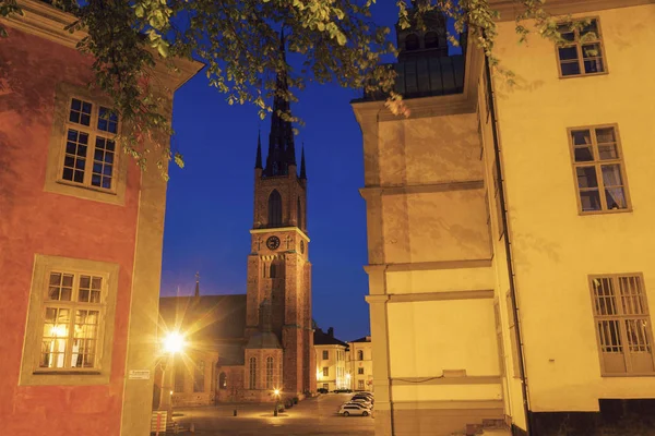 Kościół Riddarholmen Sztokholmie Sztokholm Regionie Sodermanland Uppland Szwecja — Zdjęcie stockowe