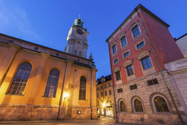 Church of St. Nicholas in Stockholm. Stockholm, Sodermanland and Uppland, Sweden.