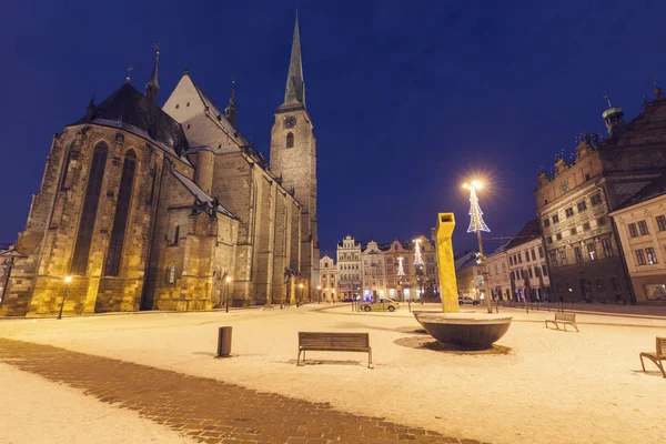 Katedra Świętego Bartłomieja Pilźnie Pilzno Czechy Republika Czeska — Zdjęcie stockowe