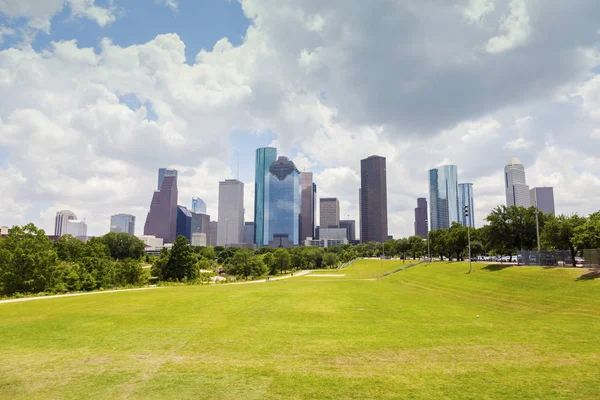 Panorama Houston Widać Południu Houston Texas Stany Zjednoczone Ameryki — Zdjęcie stockowe