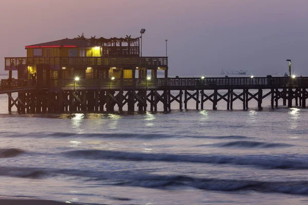 Fishing Pier Galveston Galveston Texas Usa — Stock Photo, Image