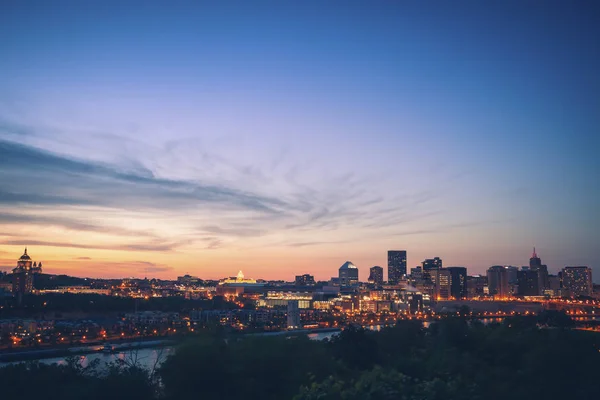 Panoráma Szent Pál Naplemente Paul Minnesota Amerikai Egyesült Államok — Stock Fotó