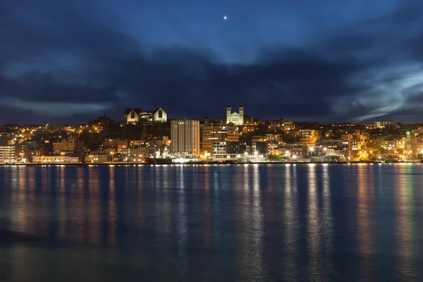 Panorama San Juan Noche San Juan Terranova Labrador Canadá —  Fotos de Stock