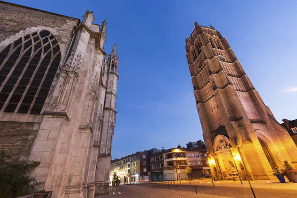 Kirche Und Glockenturm Dunkelirk Dunkirk Hauts France France — Stockfoto