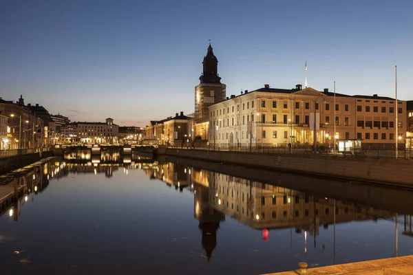 Göteborg Rathaus Und Deutsche Kirche Göteborg Vasstergotland Und Bohuslan Schweden — Stockfoto