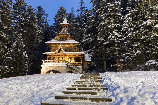 Capilla Del Sagrado Corazón Jesús Jaszczurowka Jaszczurowka Zakopane Polonia Menor — Foto de Stock