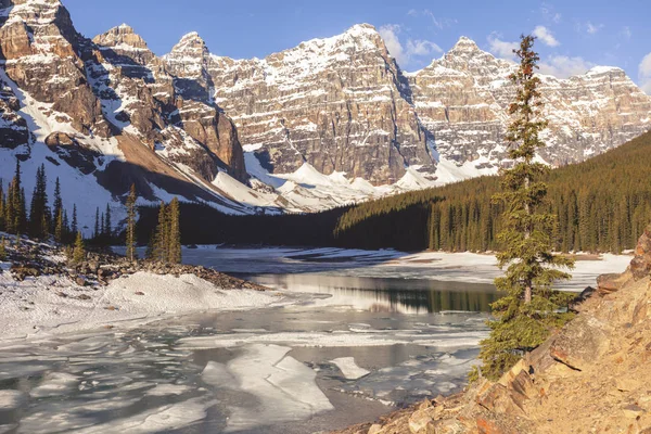 Lago Della Morena Nel Parco Nazionale Banff Alberta Canada — Foto Stock