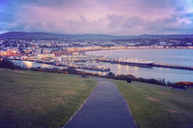 Douglas Isle of Man Douglas, Man Adası Panoraması.