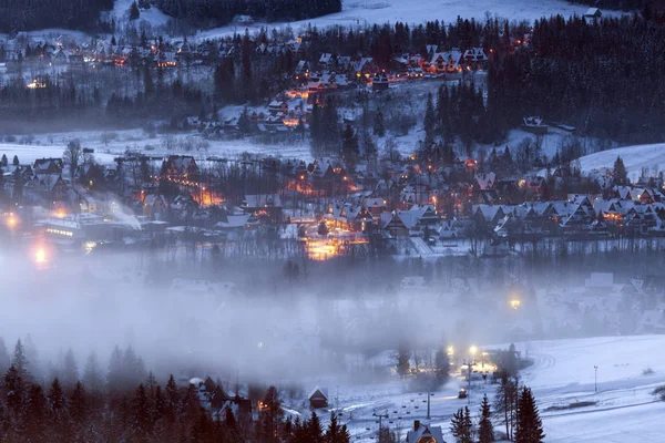 Panorama Invernale Zakopane Zakopane Piccola Polonia Polonia — Foto Stock