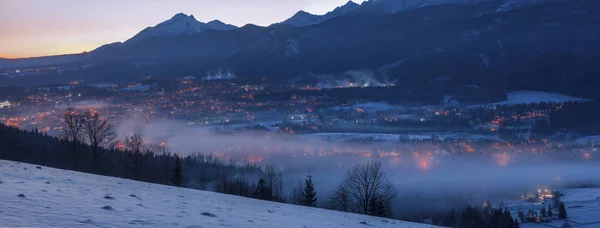 Panorama Inverno Zakopane Zakopane Polônia Menor Polônia — Fotografia de Stock