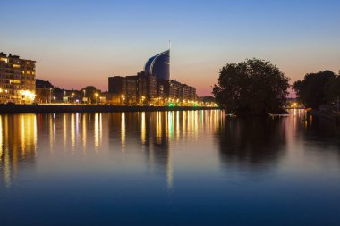 Liege Meuse Nehri Panoraması