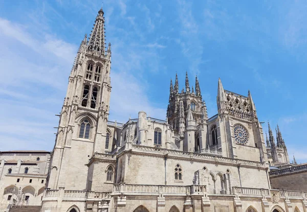 Catedral de Burgos na Plaza de San — Fotografia de Stock