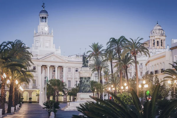 Câmara Municipal de Cádiz na Plaza San Juan de Dios — Fotografia de Stock