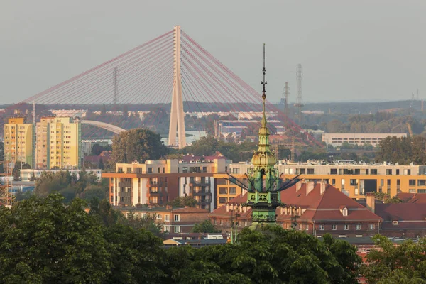 Third Millennium John Paul II Bridge in Gdansk — Stock Photo, Image