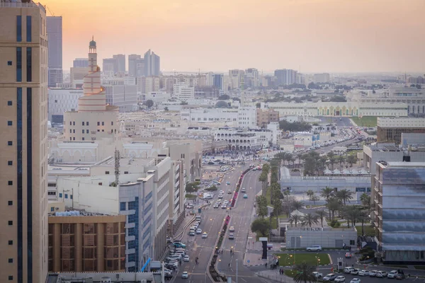 Panorama aérien du vieux Doha — Photo