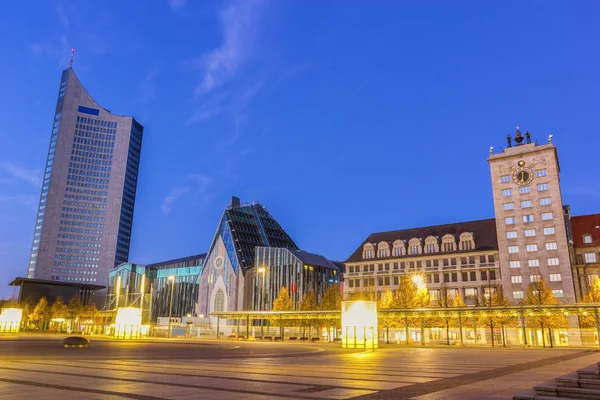 Площадь Августа в Лейпциге — стоковое фото