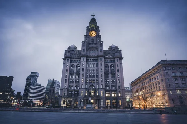 Edifício Real do Fígado em Liverpool — Fotografia de Stock