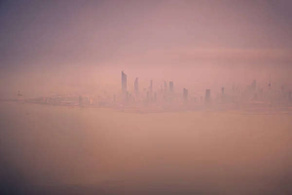 Panorama aéreo da cidade do Kuwait — Fotografia de Stock