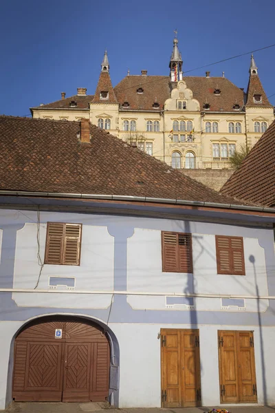 Stara architektura Sighisoara — Zdjęcie stockowe