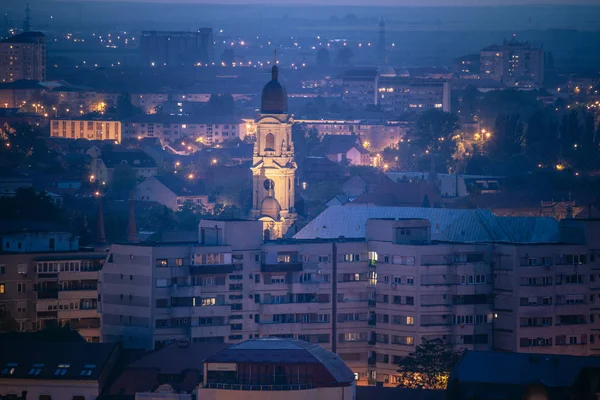 Panorama de Oradea por la noche —  Fotos de Stock