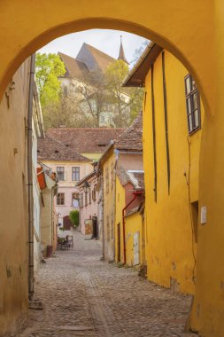 Sighisoara'nın eski mimarisi 