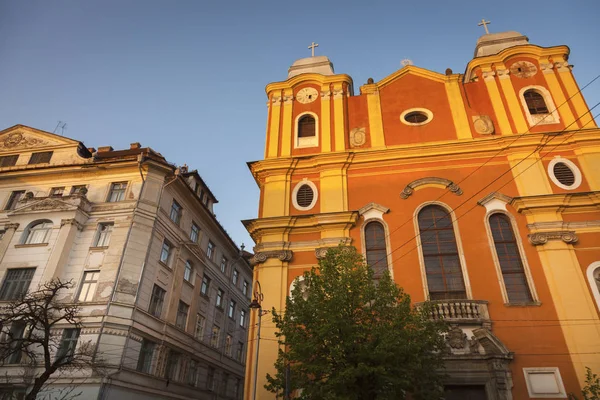 Kerk van de heilige drie-eenheid in Cluj-Napoca — Stockfoto